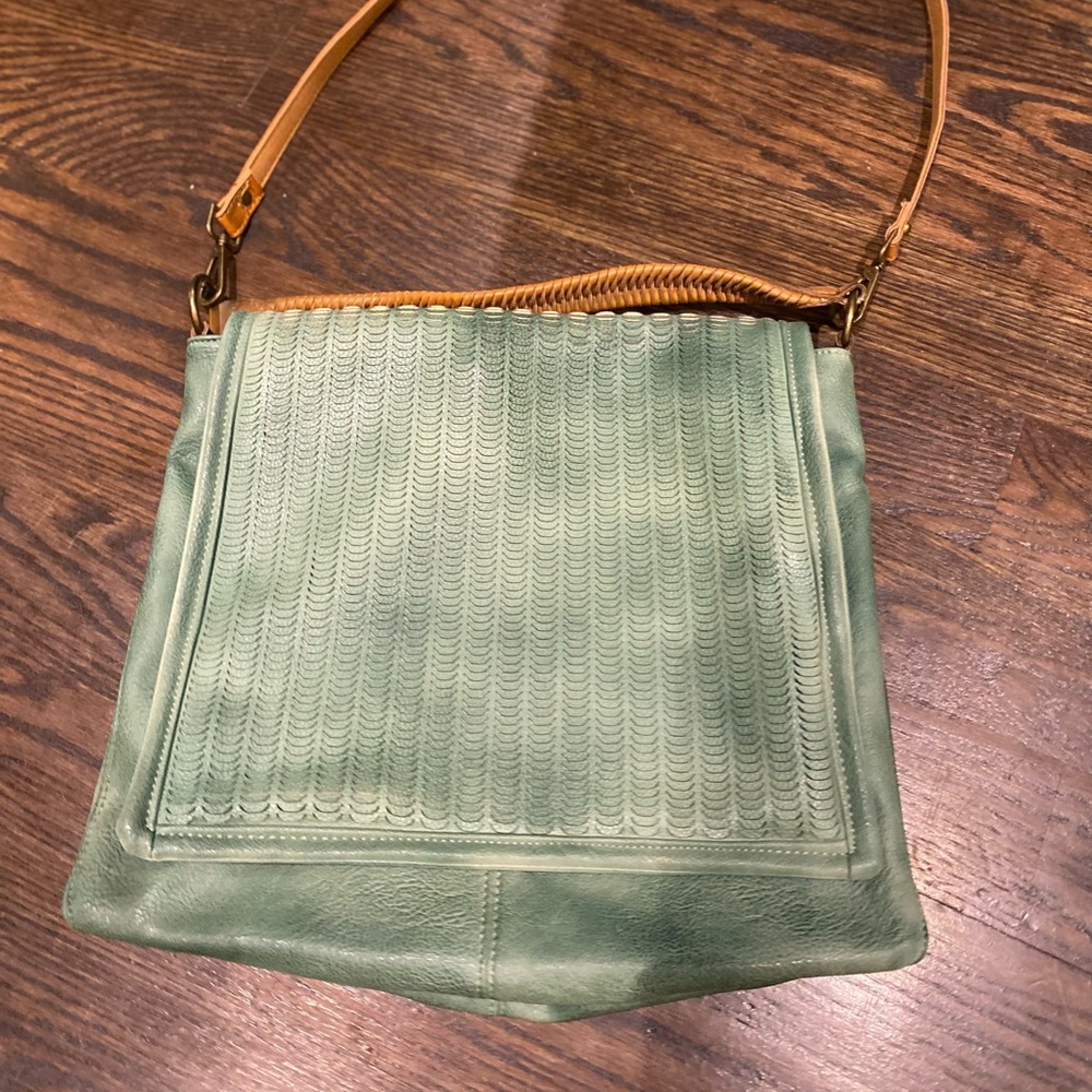 Free People teal shoulder bag